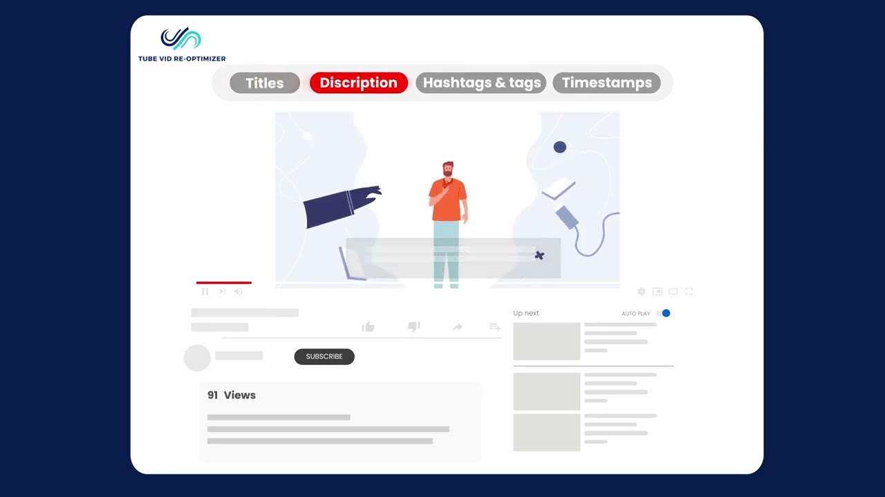 Animated Explainer Video for AI Tool | Tube Vid Re-optimizer
